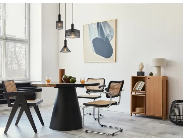 Globo 15648-3H - Luster na lanku JEDD 3xE27/60W/230V čierna