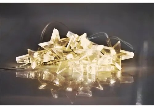 Solight 1V52-WW Vianočná reťaz Hviezdy 10 LED, 1,5 m, teplá biela