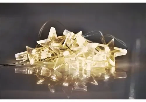 Solight 1V52-WW Vianočná reťaz Hviezdy 10 LED, 1,5 m, teplá biela