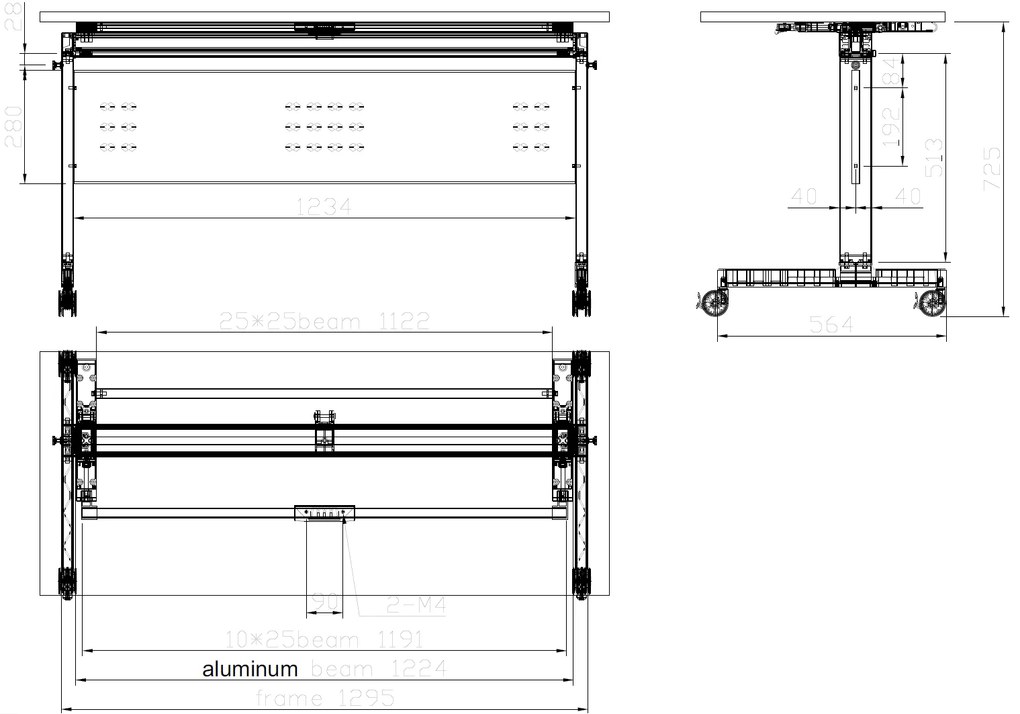 Mobilný stôl PRIMO MOBI, 1400 x 600 mm, biela podnož, buk