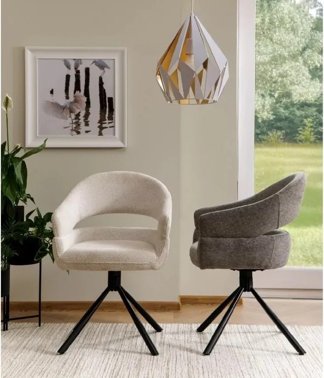 SI Stolička Borgo Raven sivý