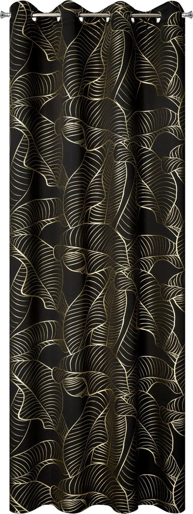 ZÁVES NA KRÚŽKOCH KIARA 140X250 CM VZOROVANÁ