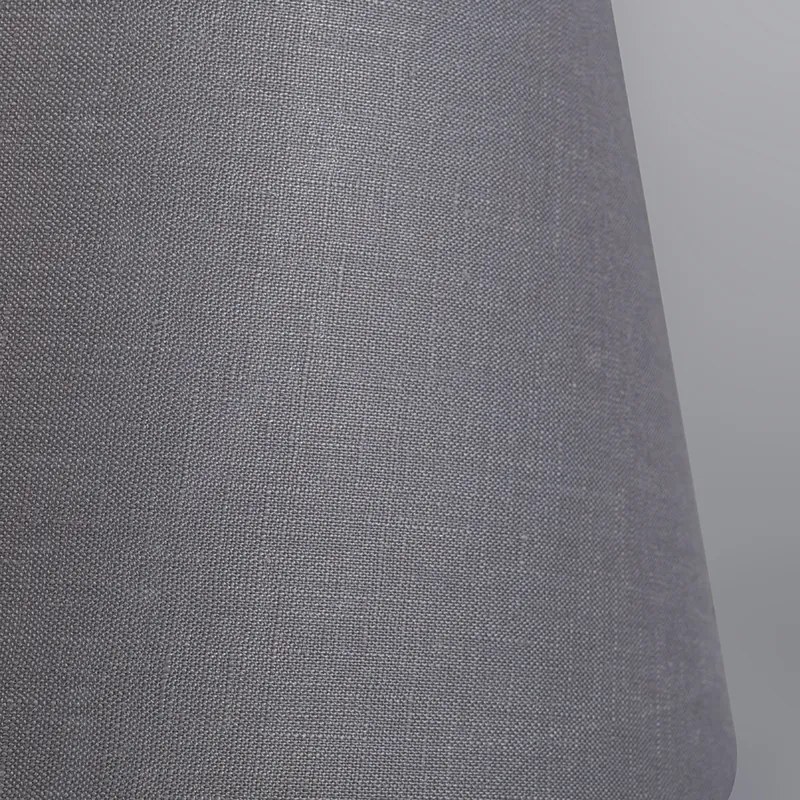 Tienidlo na lampu z ľanu sivé 25/16