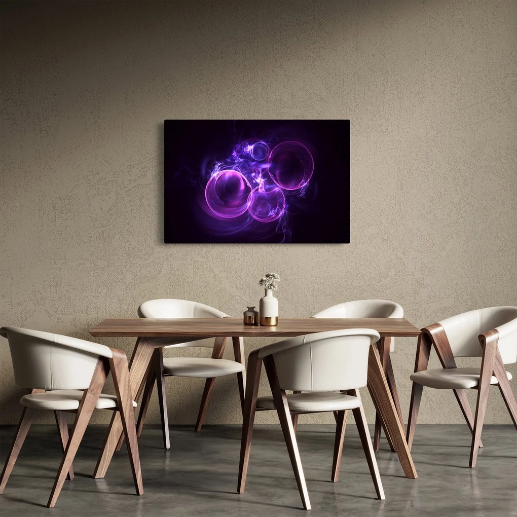 Abstraktný obraz bublín (90x60 cm)