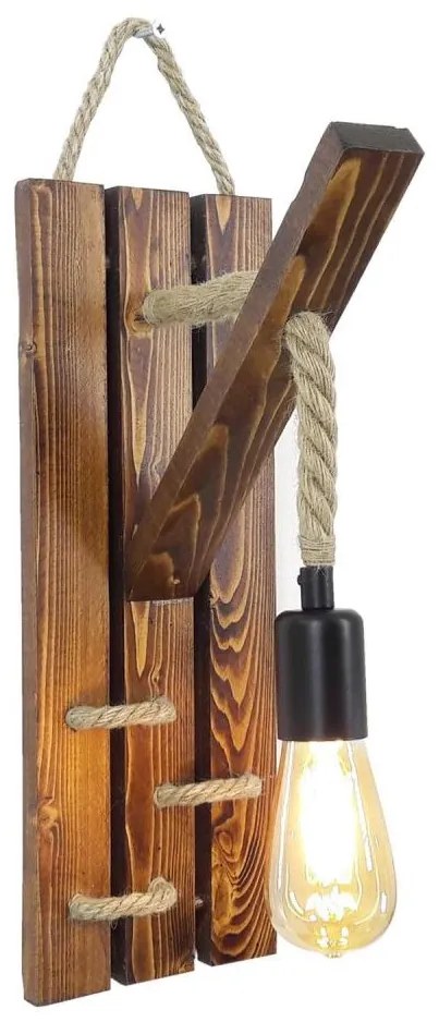 Nástenné svietidlo AHSAP 1xE27/40W/230V borovica orech