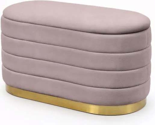 Taburetka BELLA pudrovo ružová