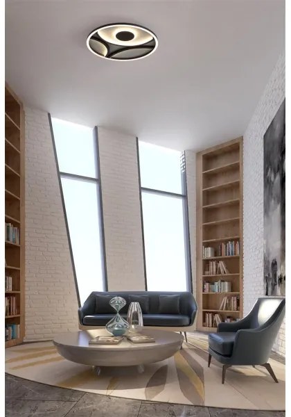 Searchlight 82100-39BK - LED stmievateľné stropné svietidlo ZENDISC LED/20W/230V 3000K priemer 39 cm