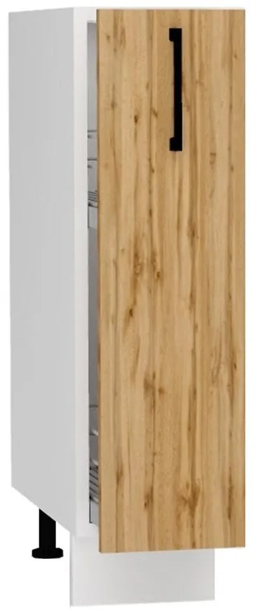 Kuchynská skrinka Bono D20 Cargo + košík dub wotan