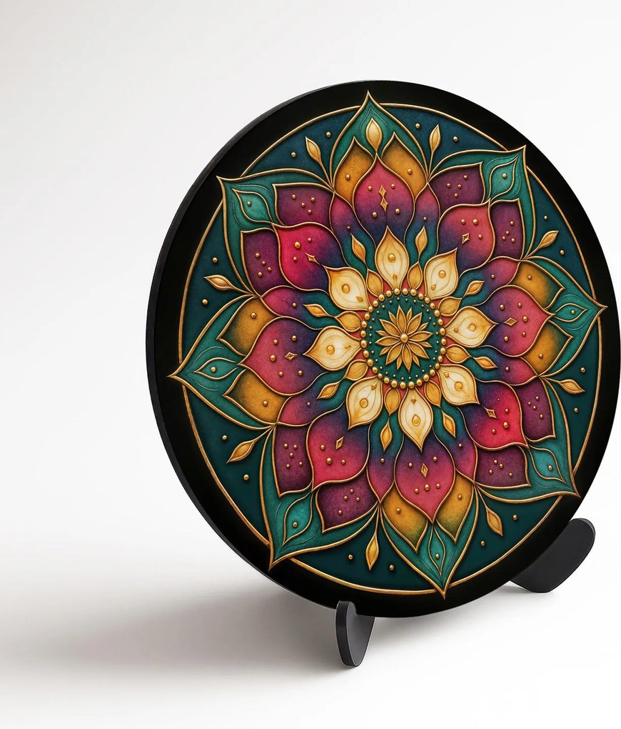 DUBLEZ | Drevená mandala na stenu - Vnútorná cesta