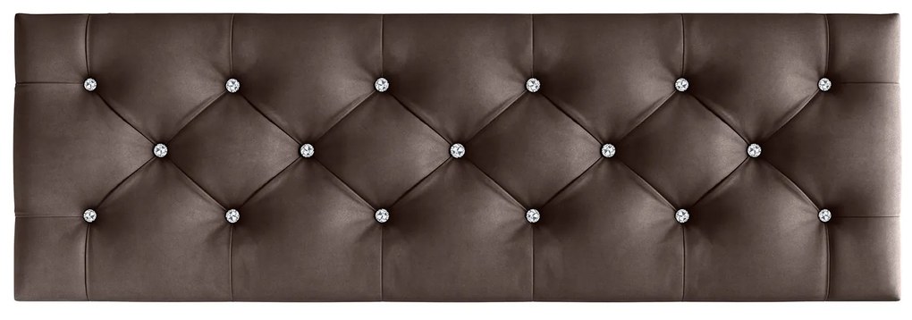 Lavica CHESTERFIELD 40x40 cm Hnedá