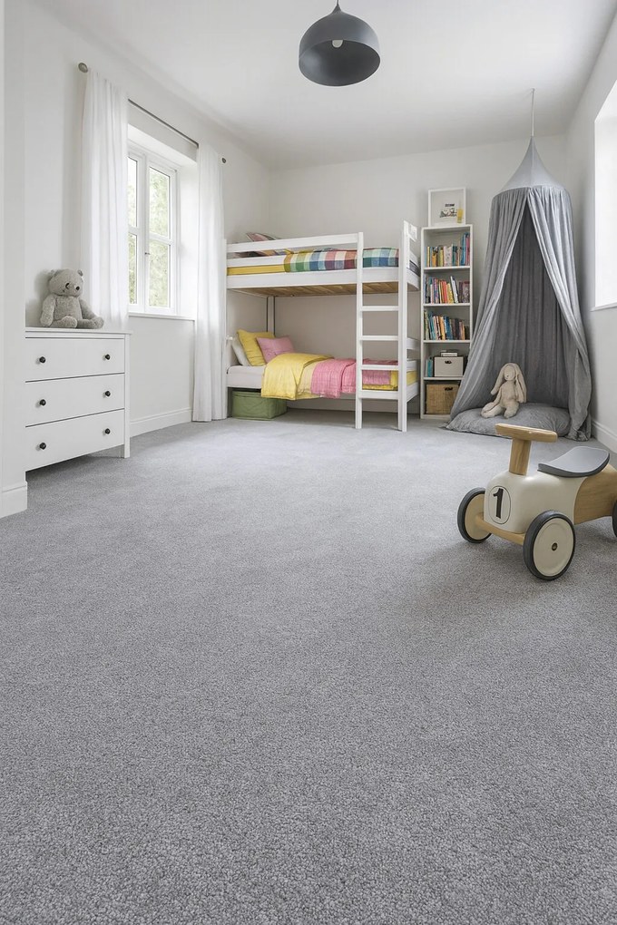 Metrážny koberec Laguna šedá - neúčtujeme odrezky z role, na mieru, šíře 1,33m,1m,2m,3m,4m,na mieru, neúčtujeme odrezky, šedá, detská izba