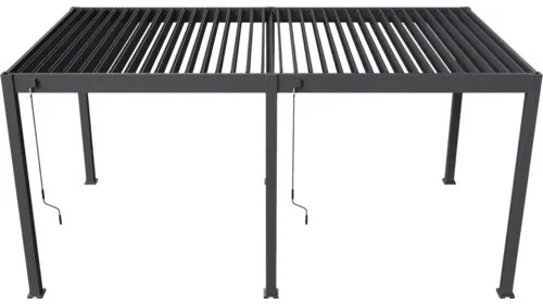 Pergola bioklimatická Rojaplast Intro Neo 530 x 300 x 255 cm voľne stojaca antracit