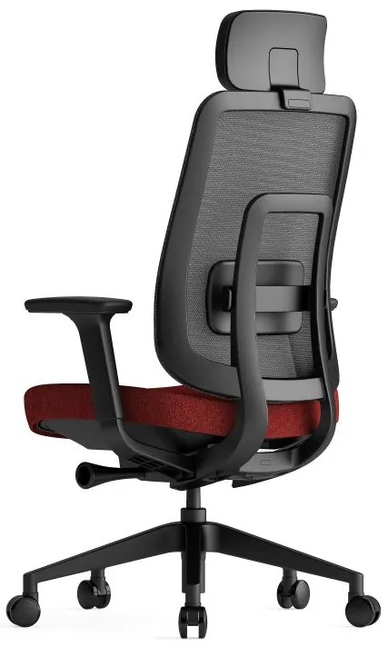 Kancelárska ergonomická stolička K42 — sieť, látka, čierna / viac farieb Zelená