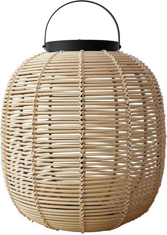 Solárna ratanová lampa LF06 prírodná