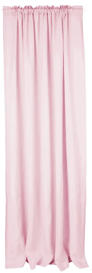 Ľanový záves bubblegum 140cm - 300 cm