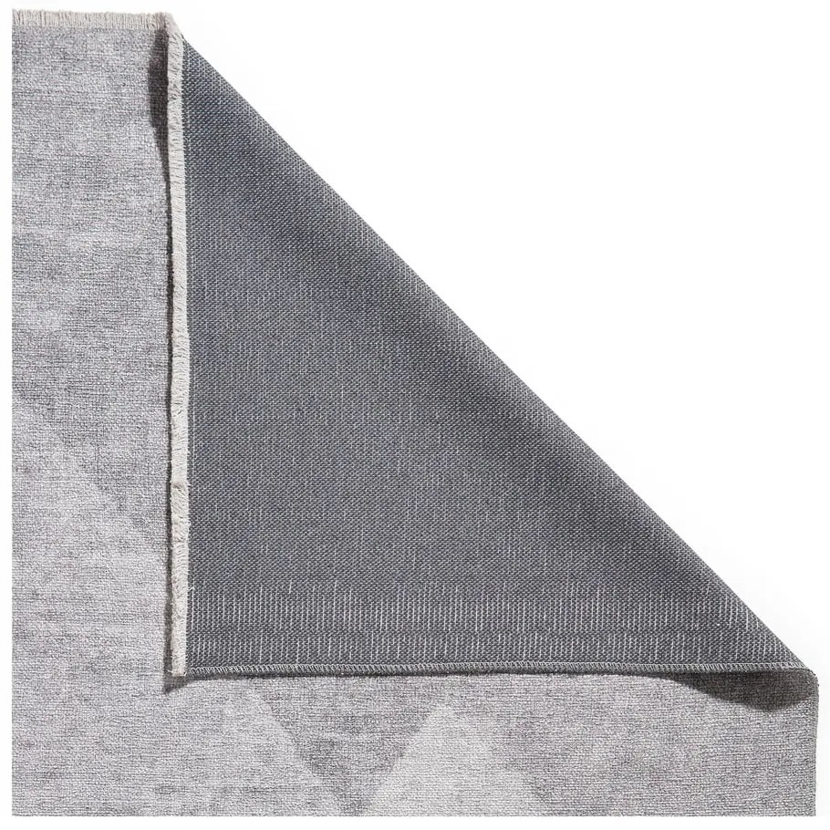 Svetlosivý prateľný koberec s prímesou bavlny 122x170 cm Whisper – Think Rugs