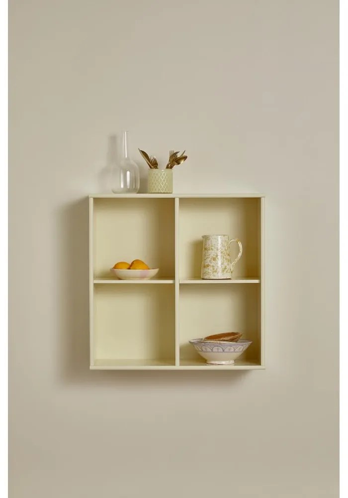 Svetložltá závesná knižnica 70x70 cm Mistral – Hammel Furniture