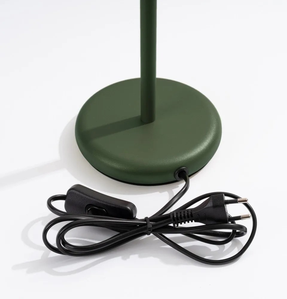 Zelená stolová lampa (výška 43 cm) Gleam – Sollux