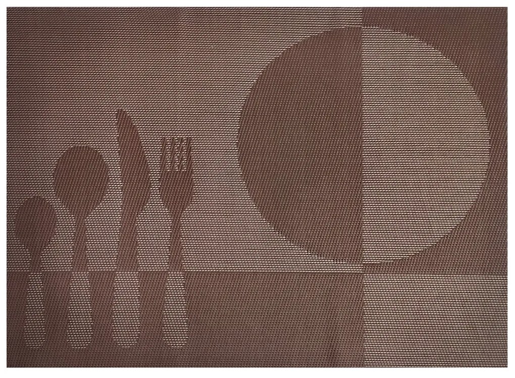 Prestieranie Food hnedá, 30 x 45 cm, sada 4 ks