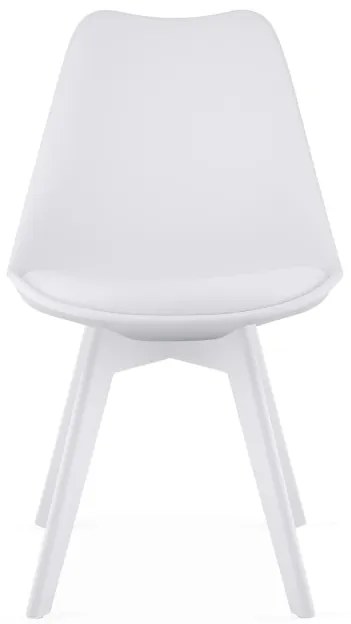 Jedálenská stolička MARK - biela (biele nohy)