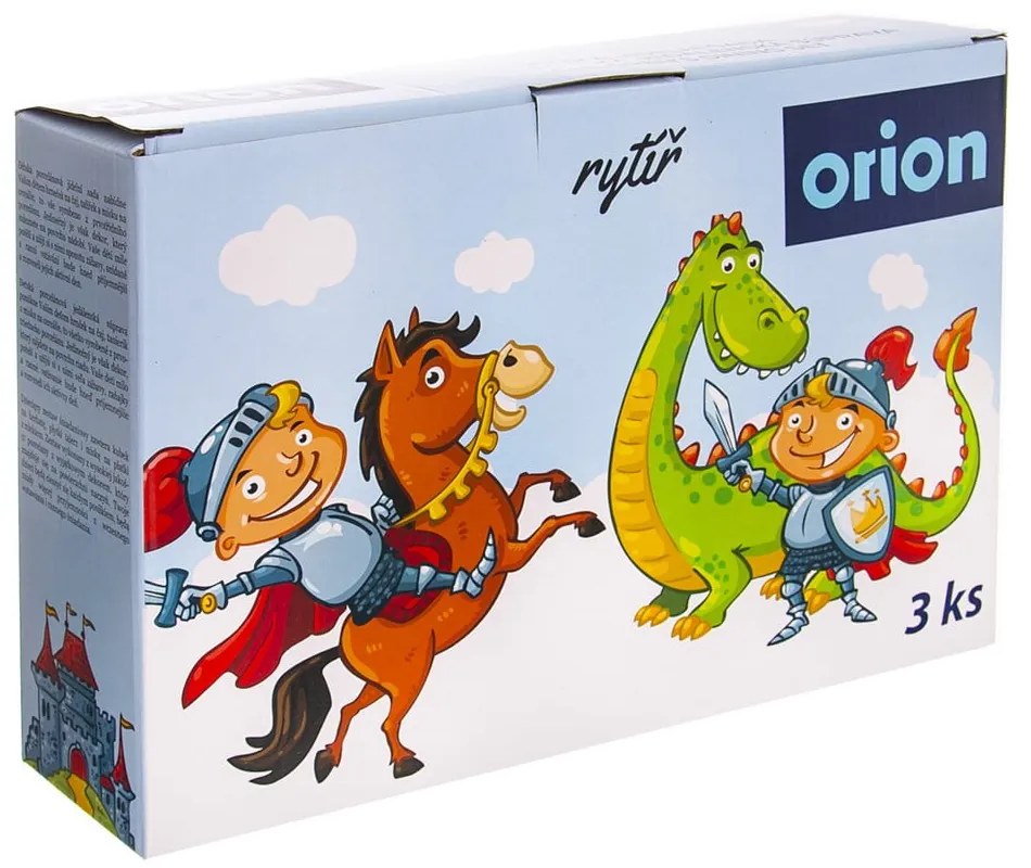 3-dielna detská porcelánová jedálenská súprava Orion Knight