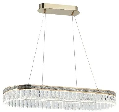 LED stmievateľný krištáľový luster na lanku THALIA LED/50W/230V 3000-6000K + diaľkový ovládač
