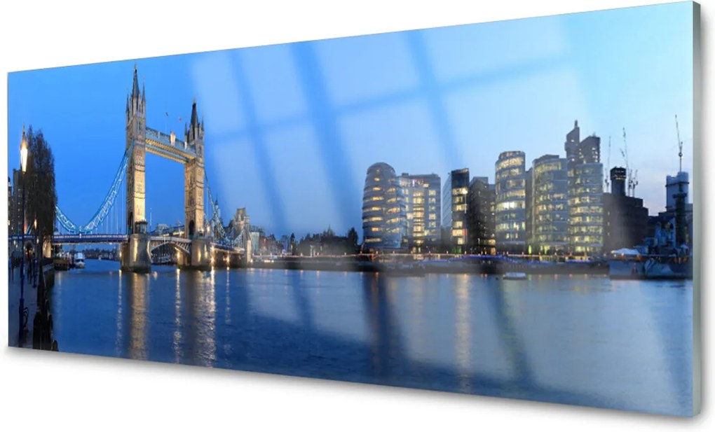 Obraz na akrylátovom skle Most Mesto Architektúra