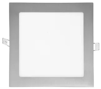 ECOLITE Podhľadové LED svietidlo RAFA, 17,5 cm, IP44, 12W, 2700K, 940lm, brúsený hliník