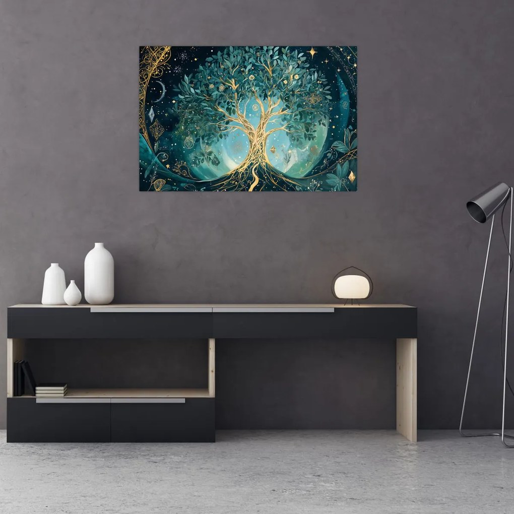 Obraz – Strom života vo vesmíre (90x60 cm)