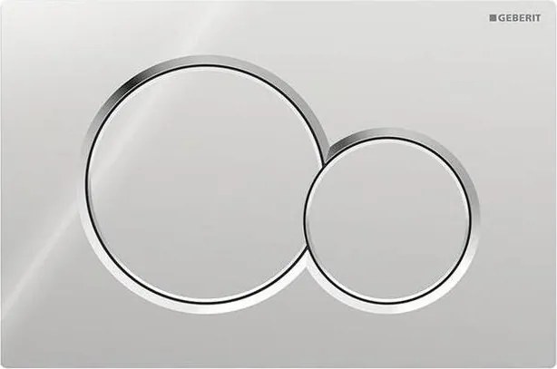 Geberit 115.770.21.5 - Splachovacie tlačidlo Sigma01 Round 24,6x16,4 cm, lesklý chróm