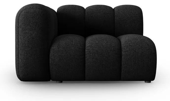 Čiernoantracitový modul pohovky (ľavý roh) Lupine – Micadoni Home