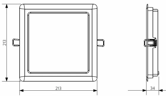 Opple 26667 - LED Kúpeľňové podhľadové svietidlo LED/24W/230V 4000K IP44