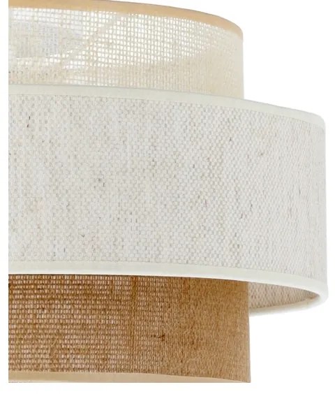 Stropné svietidlo BOHO 1xE27/60W/230V priemer 40 cm biela/juta