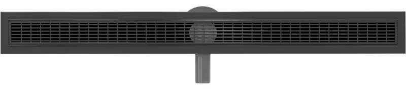 Mexen Flat 360°, nerezový sprchový žľab vzor M33 80 cm, čierna matná, 1733080-40