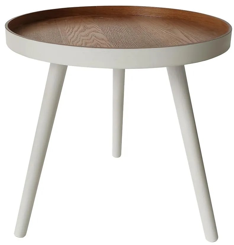 Konferenčný stolík Calm biela/borovica