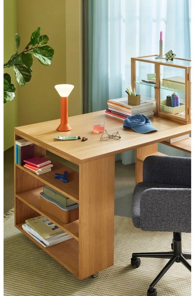 Oranžová stmievateľná stolová lampa (výška 30 cm) Flash – Hübsch