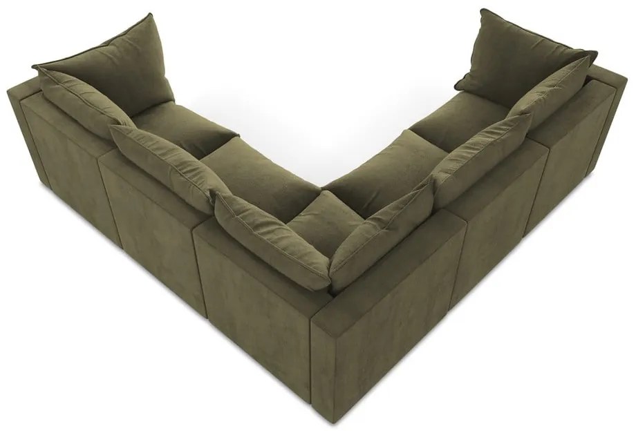 Khaki rohová pohovka Manao – Makamii