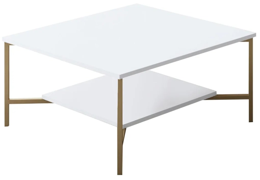 Konferenčný stolík Golden (Biela + Čierna). Vlastná spoľahlivá doprava až k Vám domov. 1072949