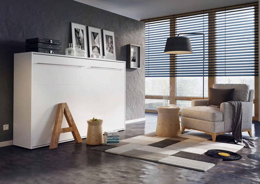 Sklápacia posteľ KOMFORT PRO CP-05, biela