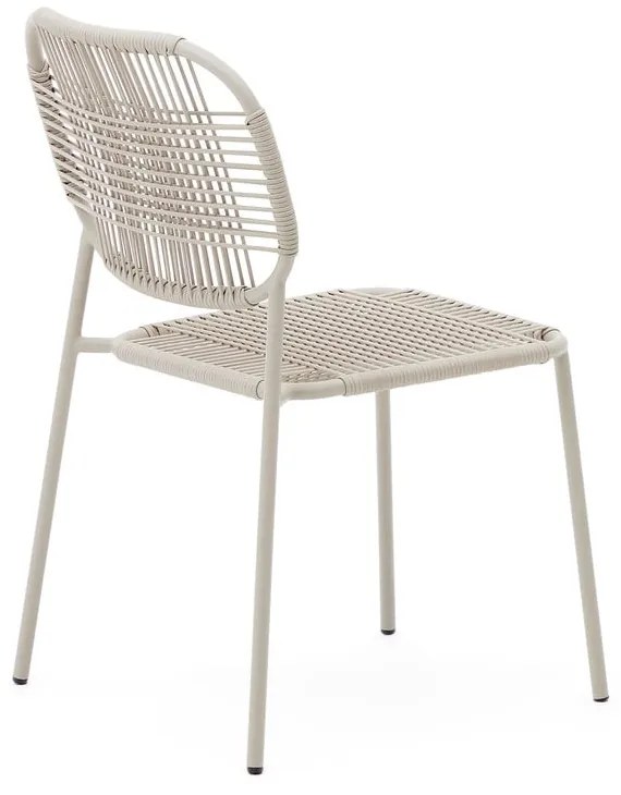 Béžová kovová záhradná stolička Talaier – Kave Home