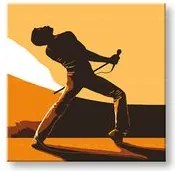 Ručne maľovaný POP Art obraz FREDDIE MERCURY 100x100 cm