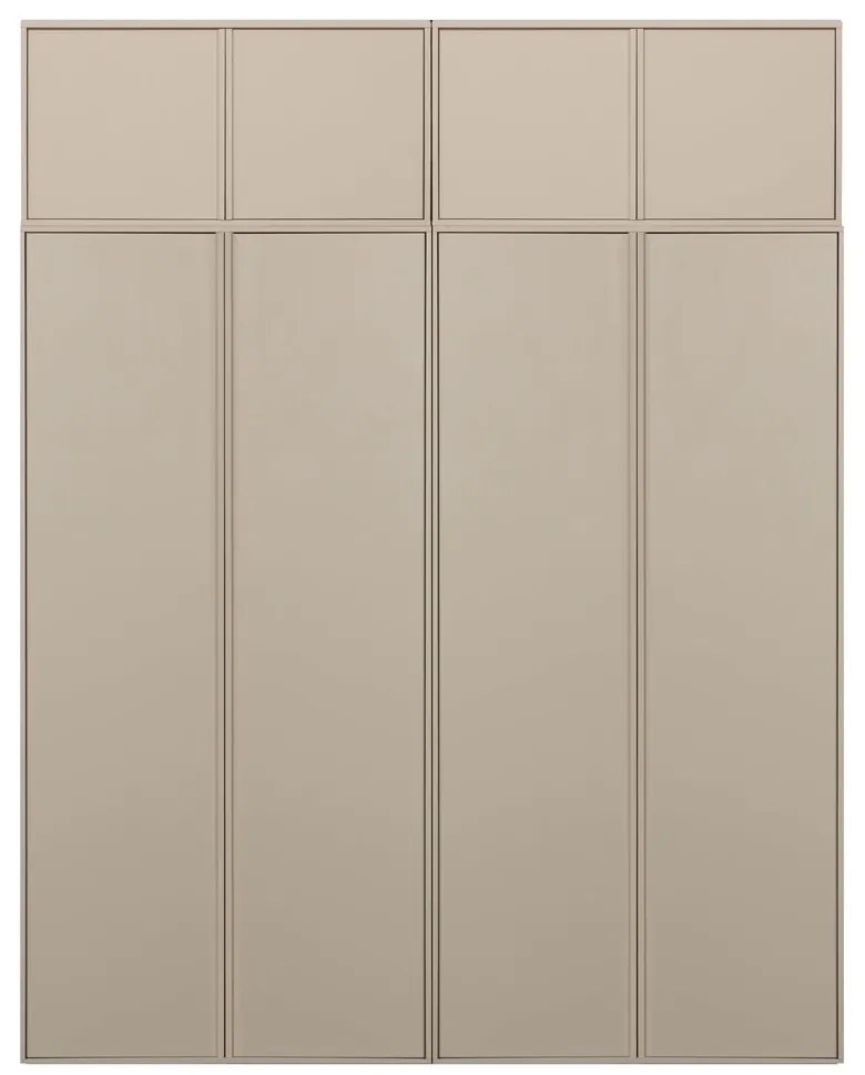 Krémová modulárna skriňa z borovicového dreva 200x250 cm Daily – vtwonen