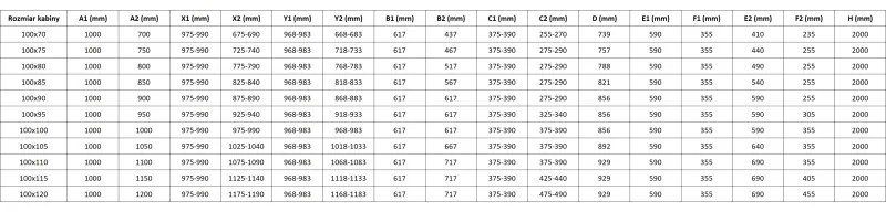 Mexen Mist-H Duo, 2-krídlový výklopný sprchový kút 100 x 90 cm, číre sklo, zlatý lesklý profil, 8A5-100L-090P-50-00