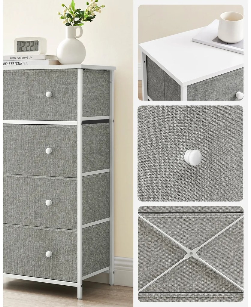 Komoda E1051 GREY, 56 cm, M