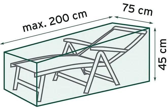 Sunfun Classic Ochranná plachta na ležadlo, 200 × 75 × 45 cm, polyetylen