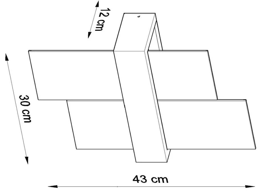 Nástenné svietidlo Sollux Leda Natural