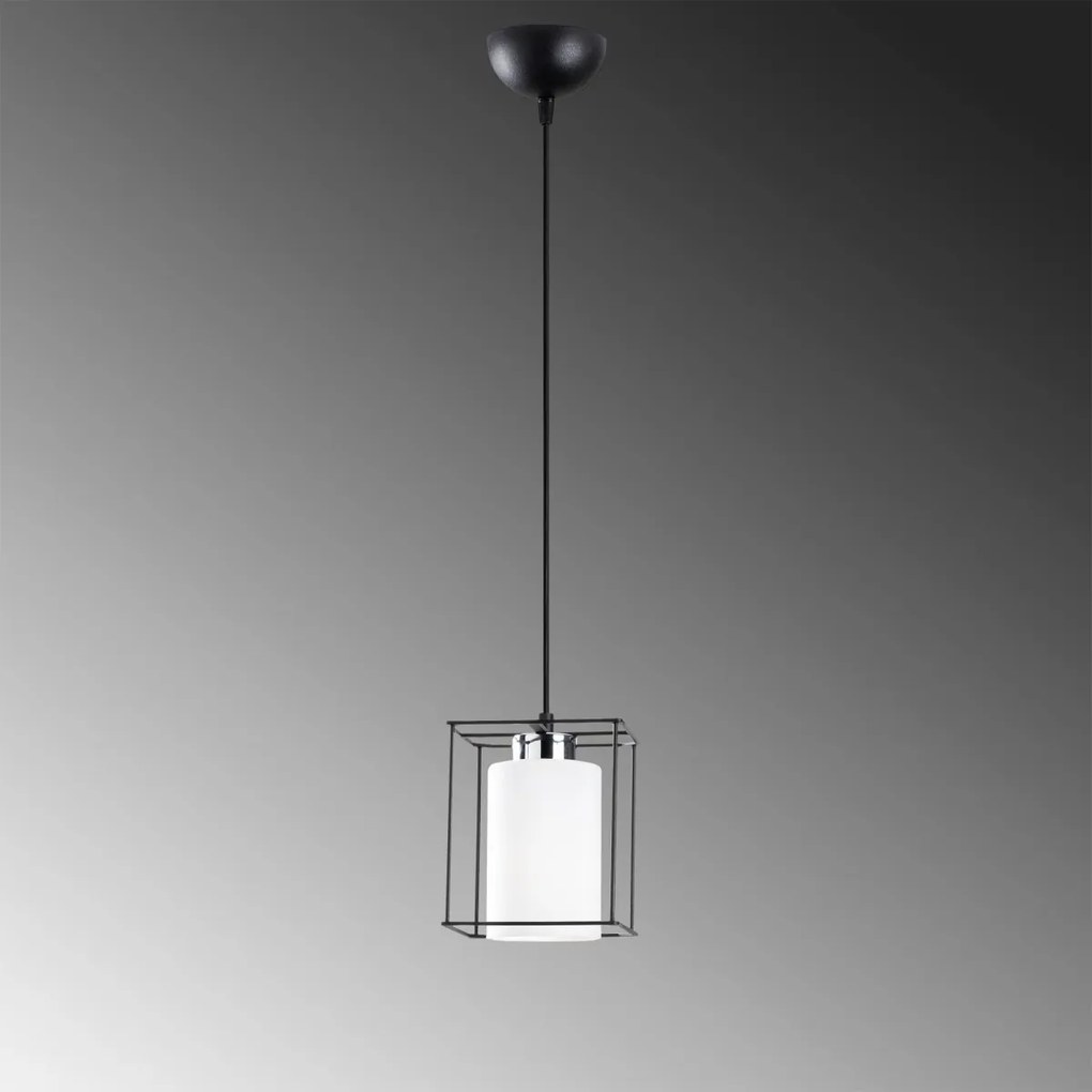 Závesný luster Swank Aj čierny