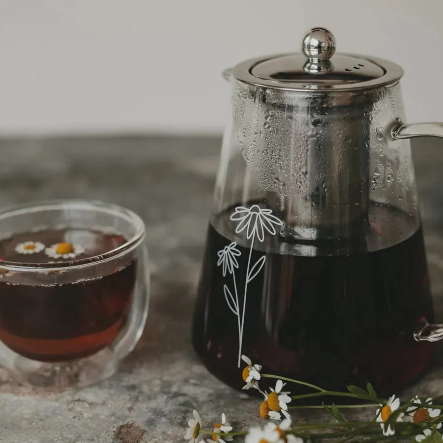 Eulenschnitt Kanvice na čaj s nerezovým sitkom Daisy 1,2 l