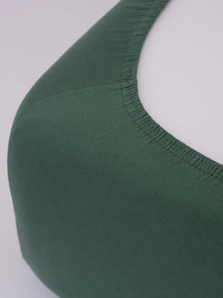 Jersey plachta Classic 140 x 200 cm - tmavo zelená