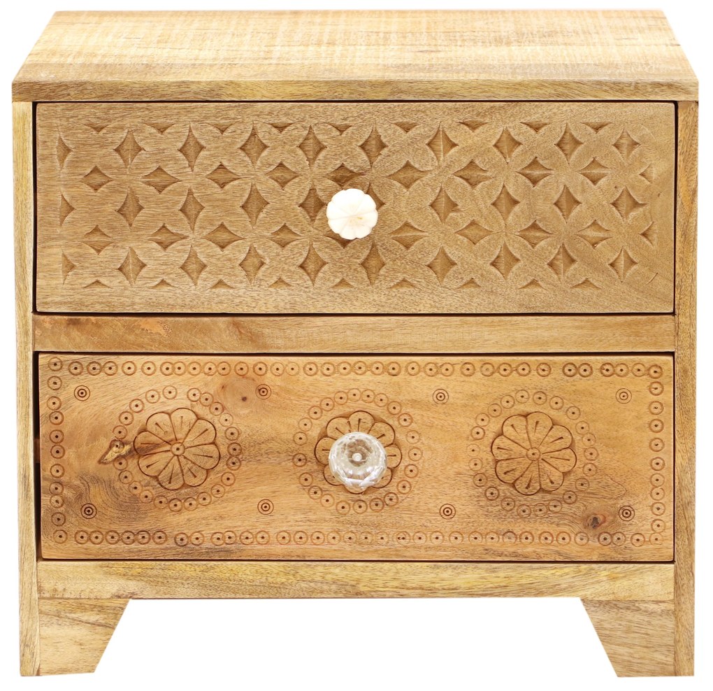 furniture-nabytek.cz - Drevený nočný stolík z manga 45x50x40